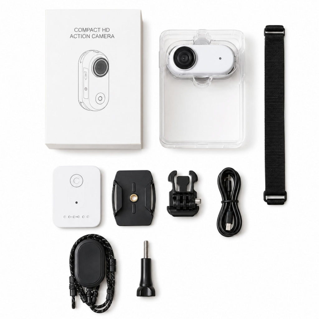 Caméra Action et accessoires du colis