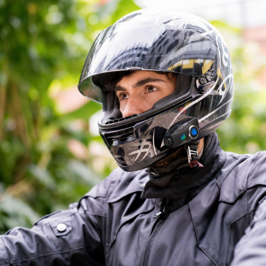 Vue rapprochée de la caméra pour casque Q28