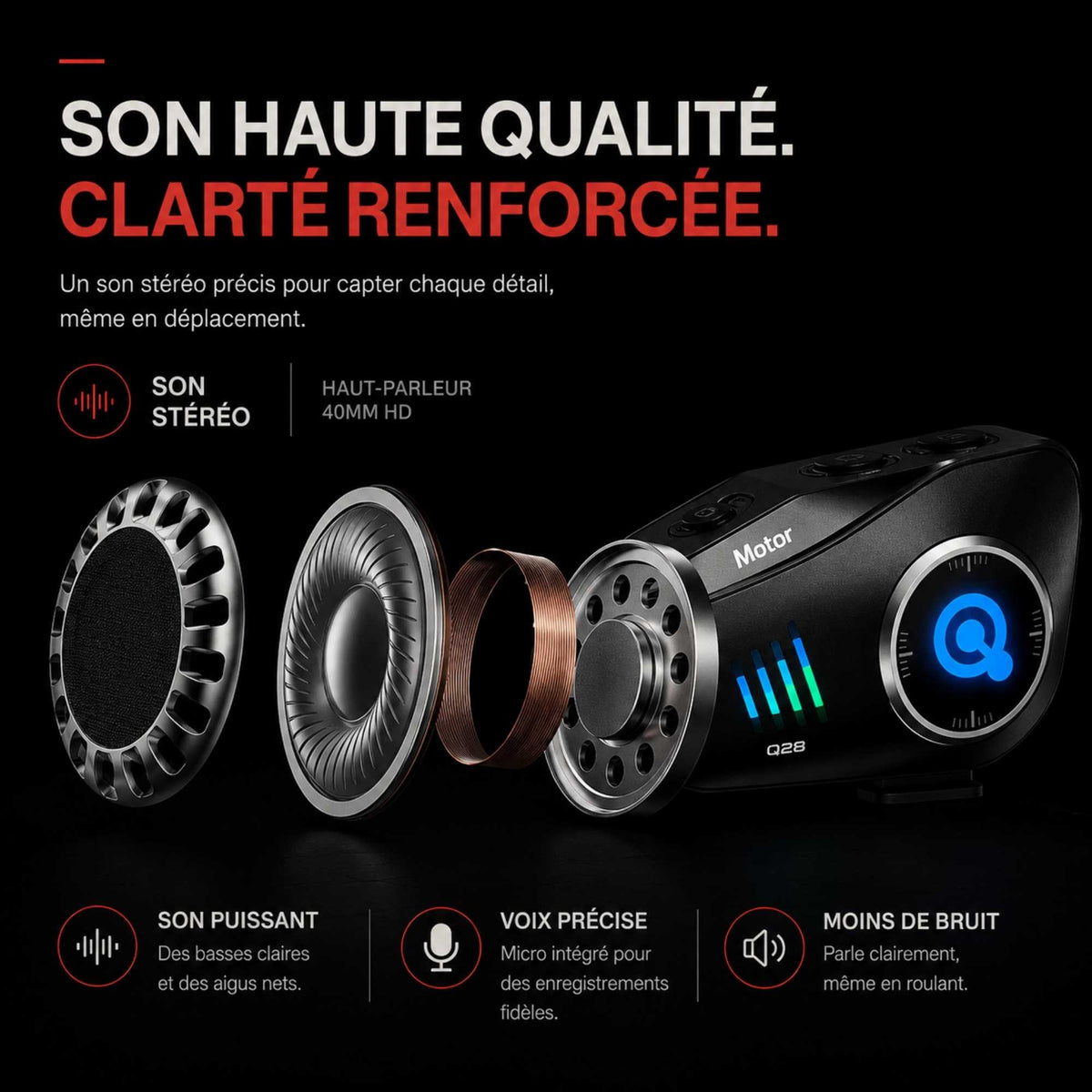 Illustration de la batterie et de l’autonomie Q28