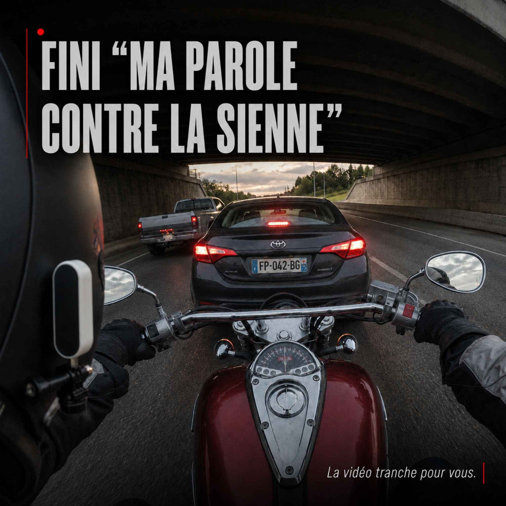 Dashcam moto Action 1080P Magnétique | Étanche Casque Moto