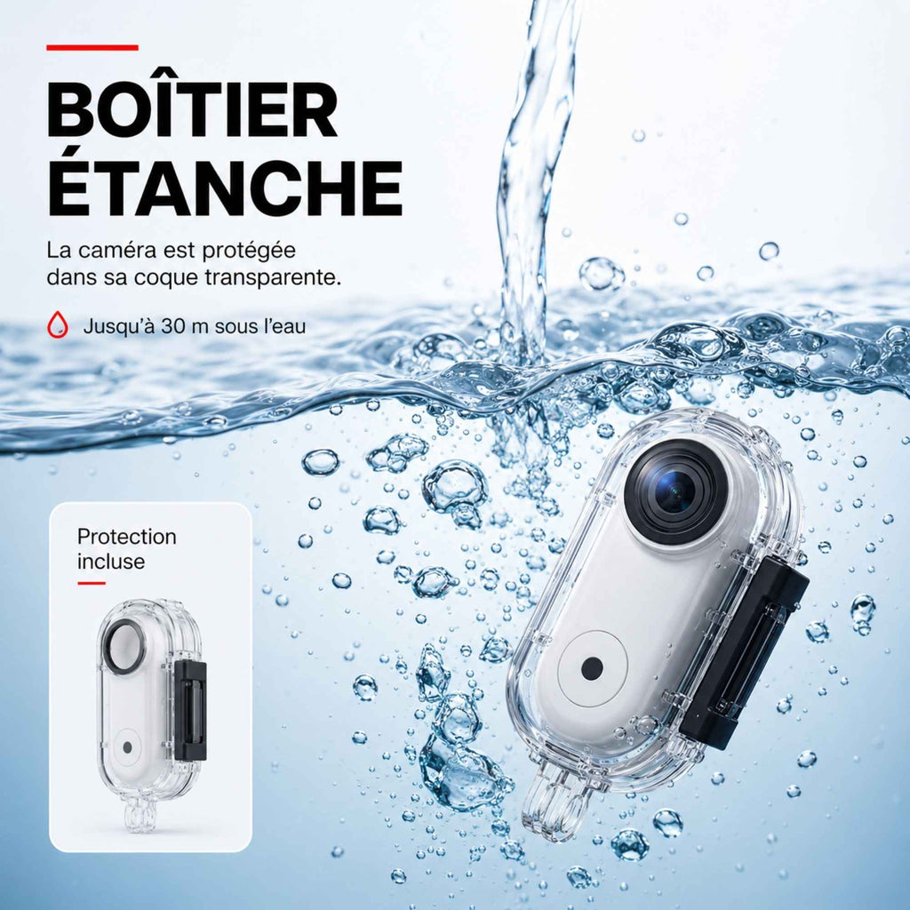 Dashcam moto Action 1080P Magnétique | Étanche Casque Moto