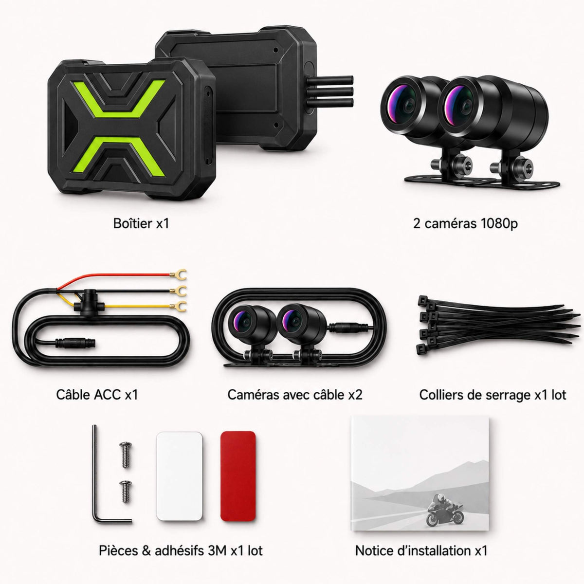 Système Twin et accessoires du colis