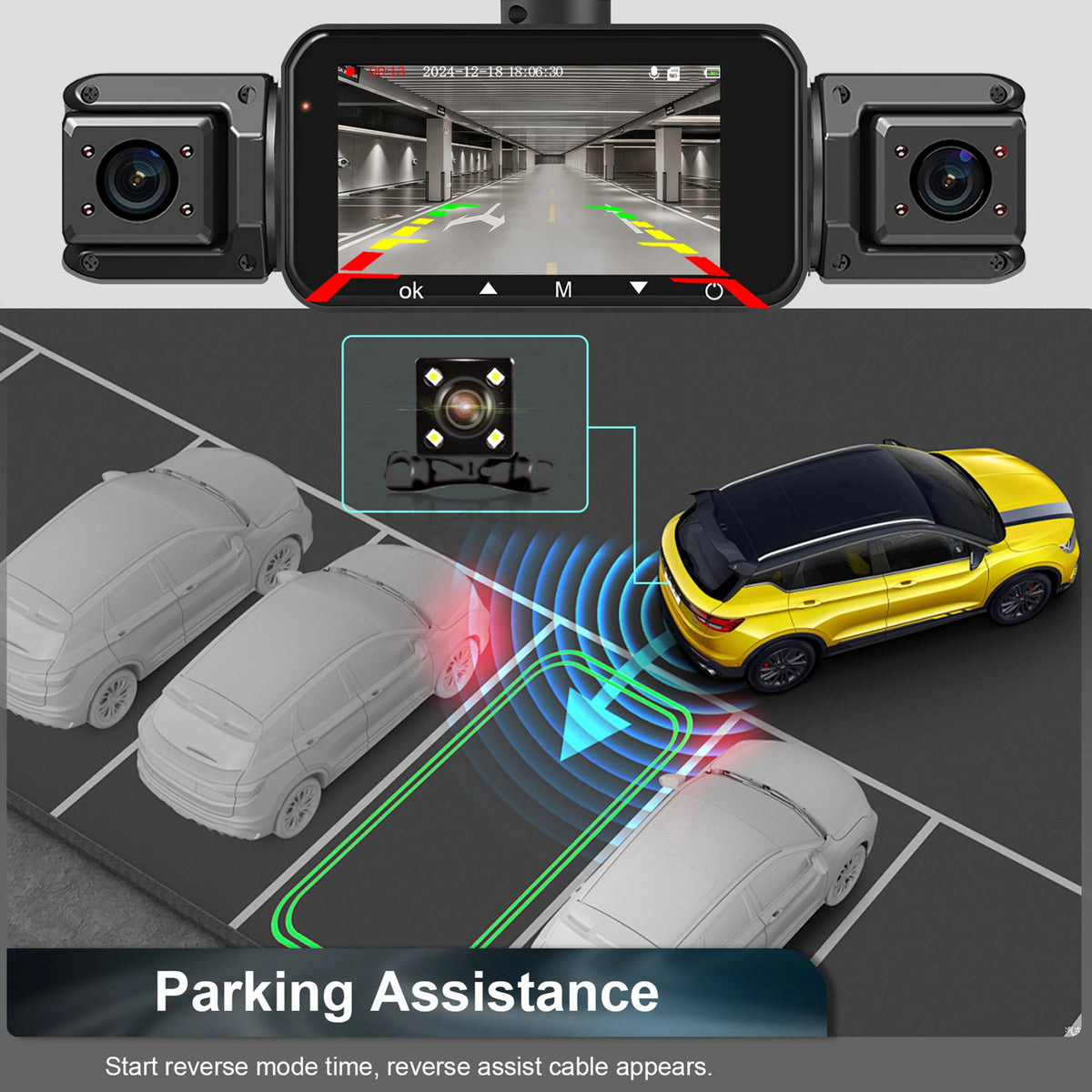 Dashcam voiture 4 canaux 1080P GMAIPOP hardwire – photo 21