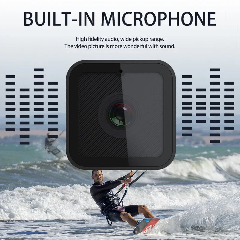 Mini caméra sport 1080P WiFi hotspot – vue détaillée