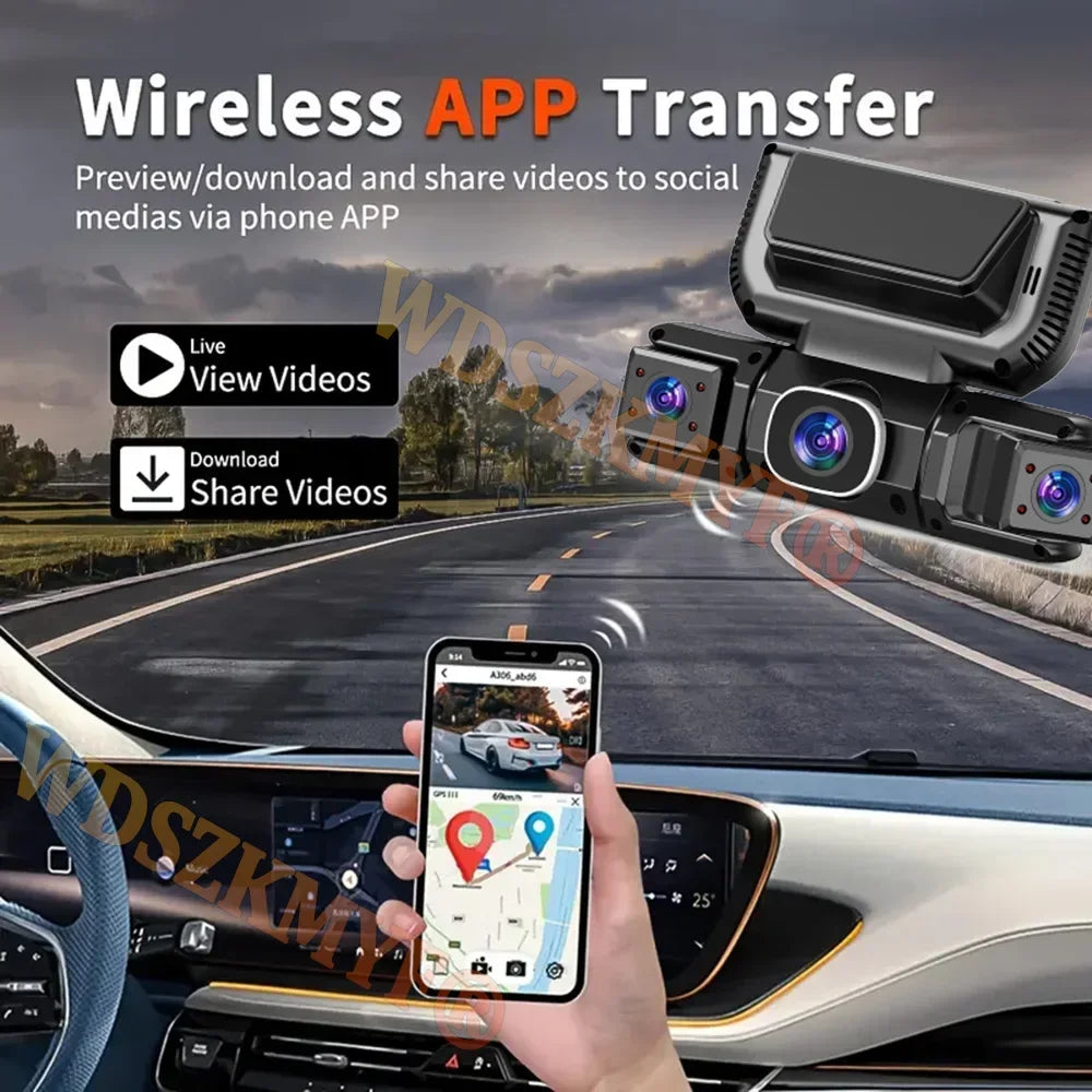 Dashcam voiture WDSZKMYF 4 caméras 360 1080P – aperçu produit