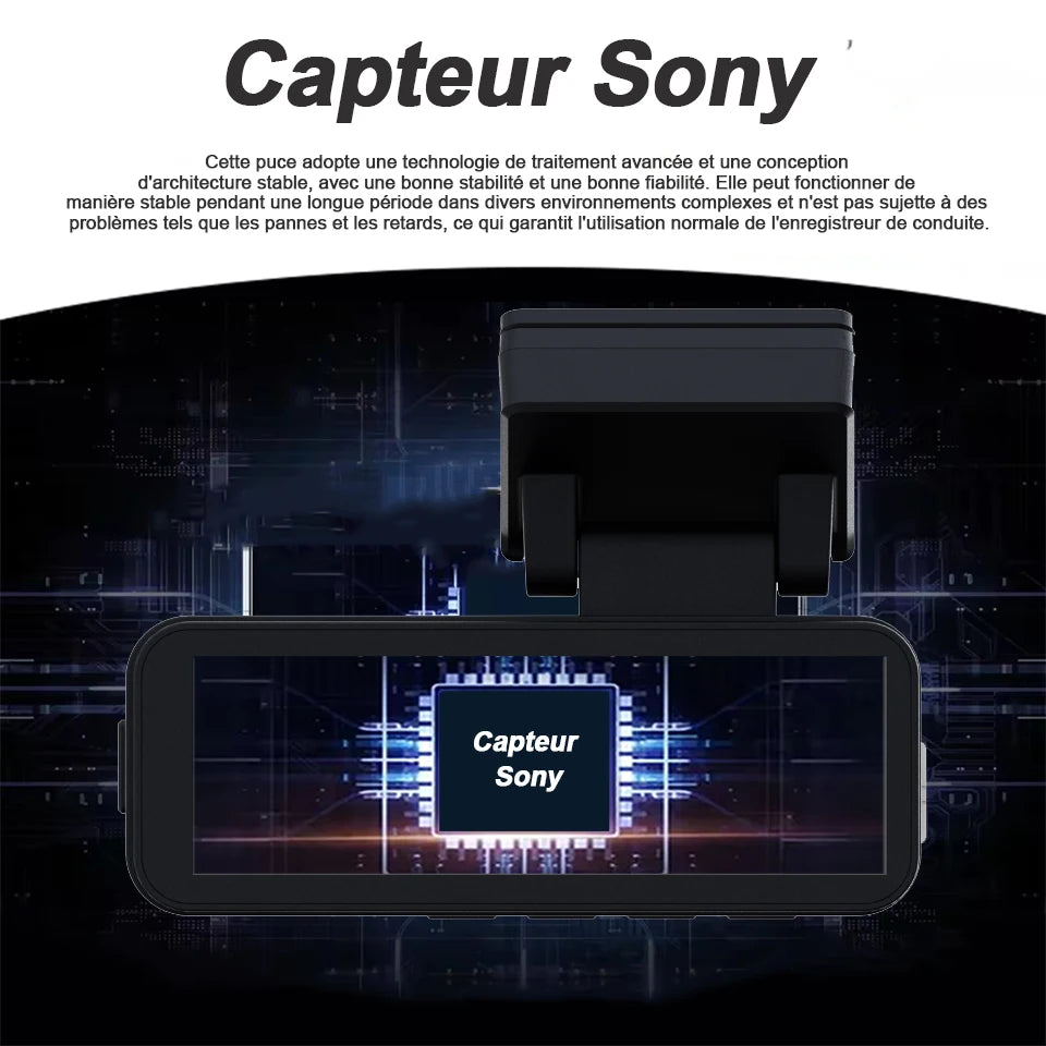 Dashcam voiture Acceo 4K + 2.5K double objectif – présentation