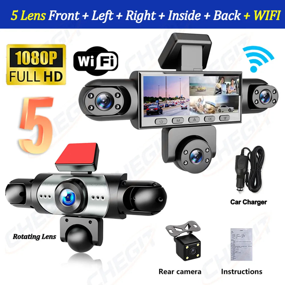 Dashcam voiture WDSZKMYF 5 canaux 1080P 360 – photo 21