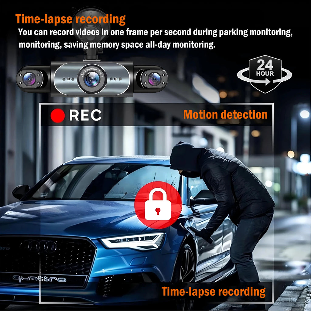 Dashcam voiture GMAIPOP 4 canaux 360 vision nocturne – caractéristiques