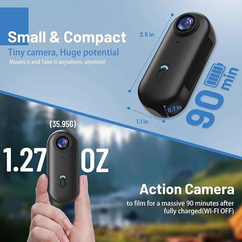 Mini caméra POV 4K magnétique WiFi – aperçu produit