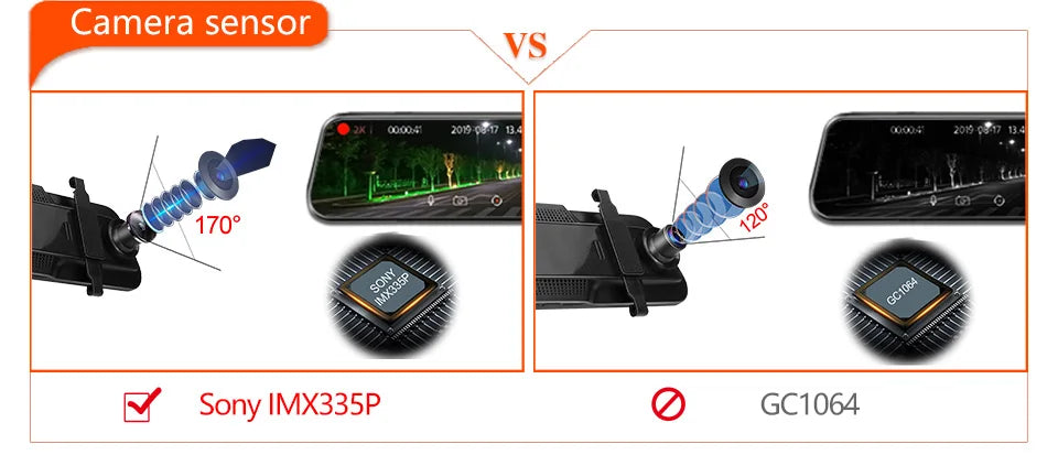 Dashcam rétroviseur E-ACE 2.5K GPS WiFi – photo 10