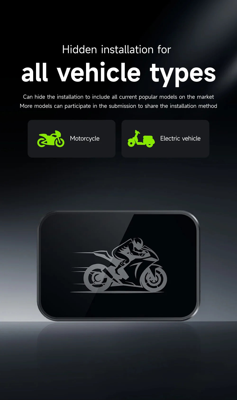 Dashcam moto JIUYIN double caméra 720P – aperçu
