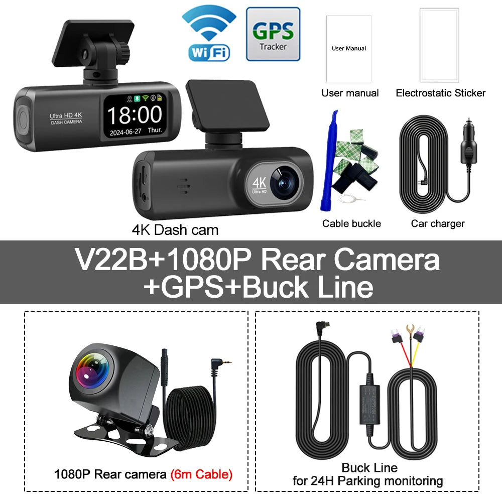 Dashcam voiture Kocam 4K UHD WiFi GPS externe – photo 20