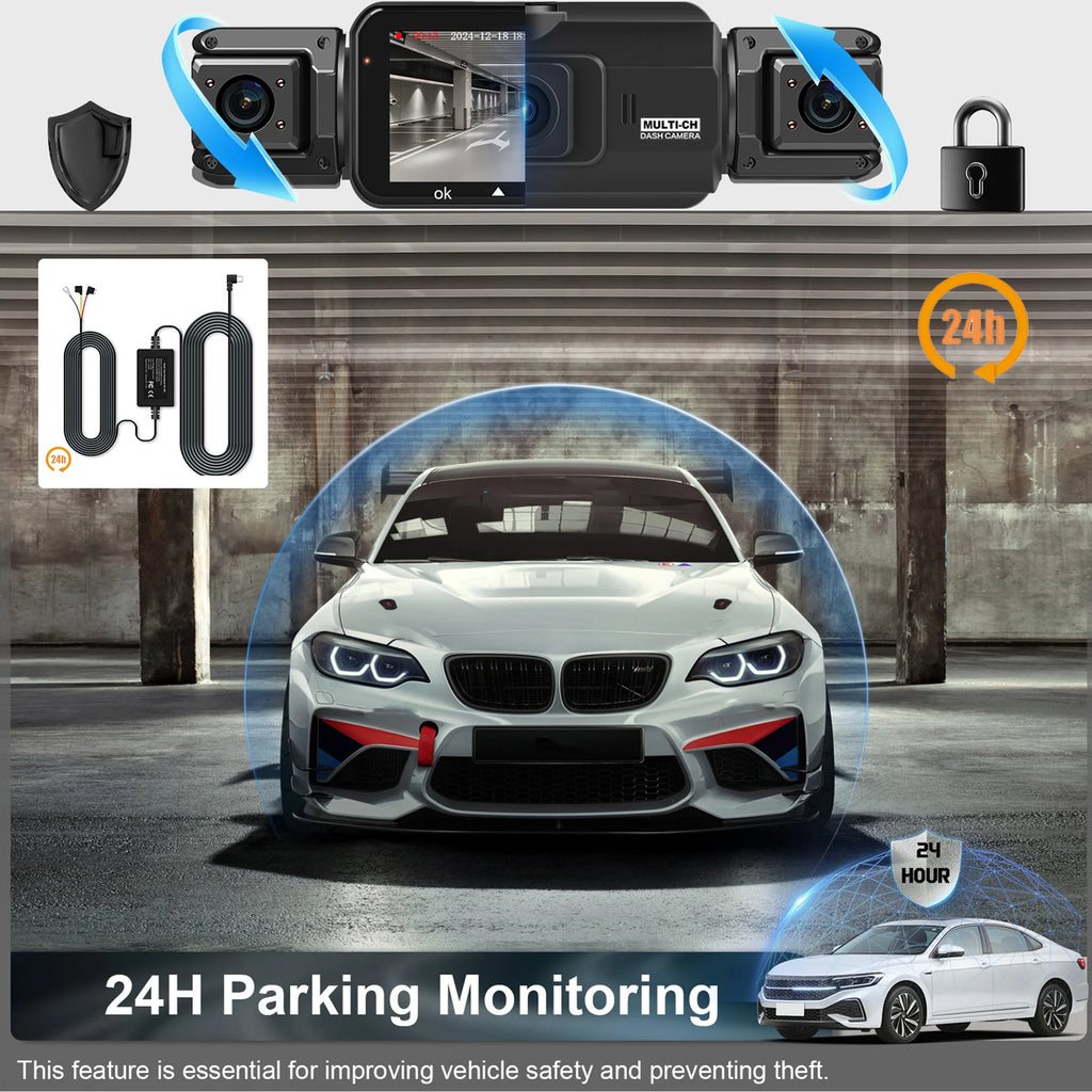 Dashcam voiture 4 canaux 1080P GMAIPOP hardwire – photo 20