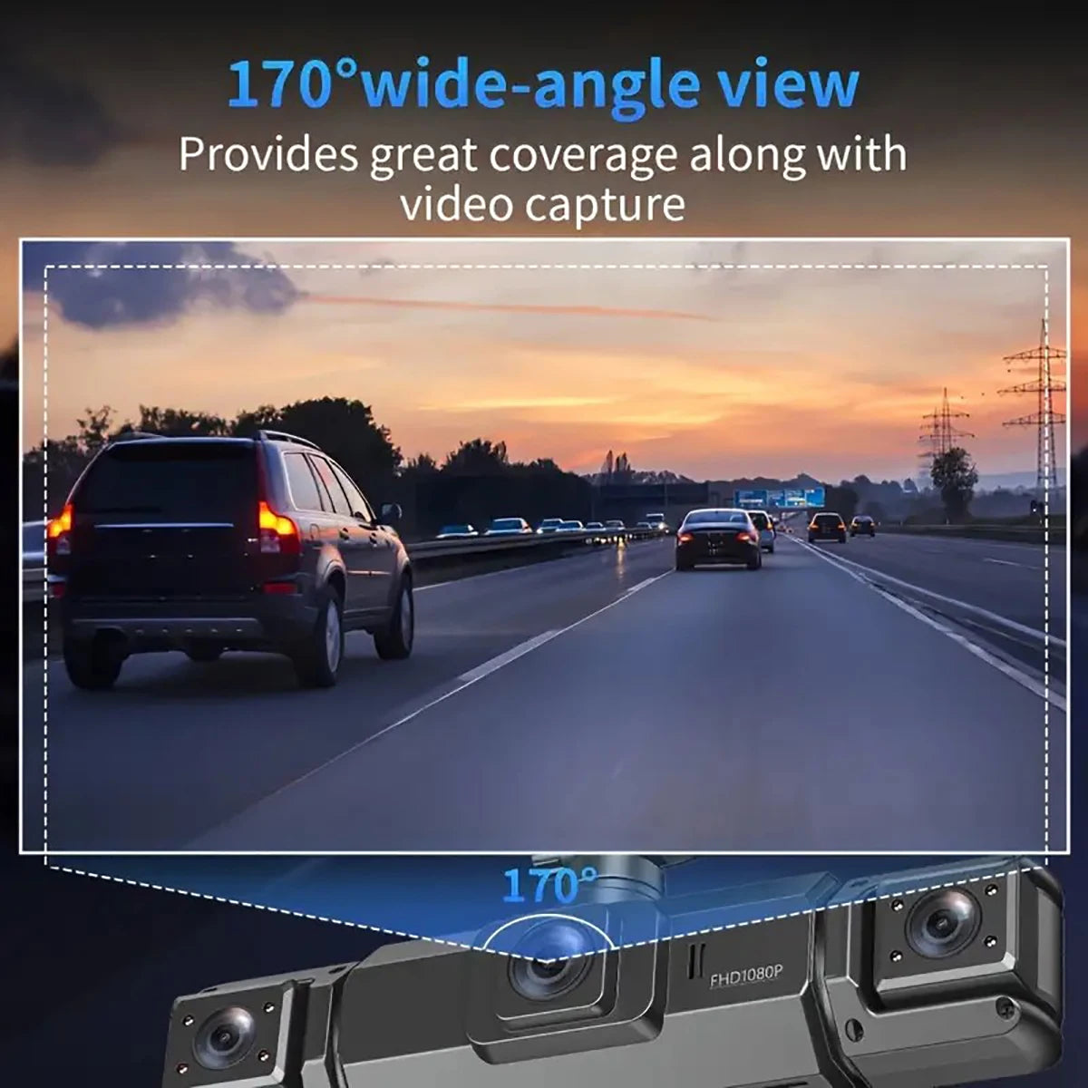 Dashcam voiture etymoofox 4 objectifs écran IPS – photo 21