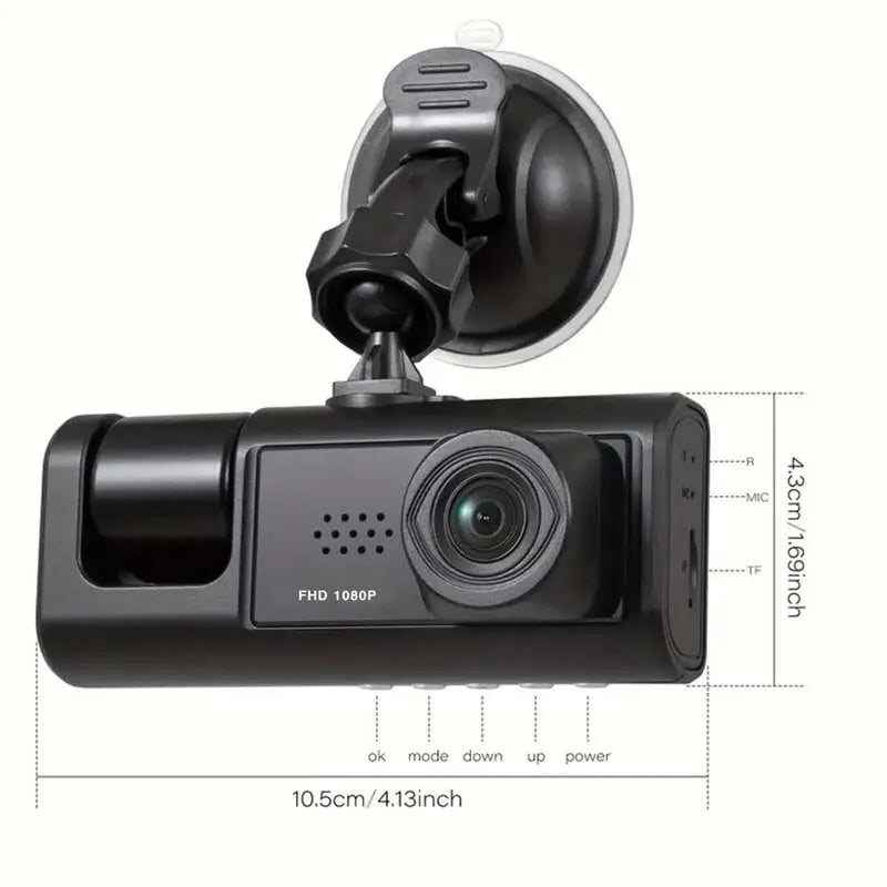 Dashcam voiture Baideluo double 1080P avant intérieur – présentation