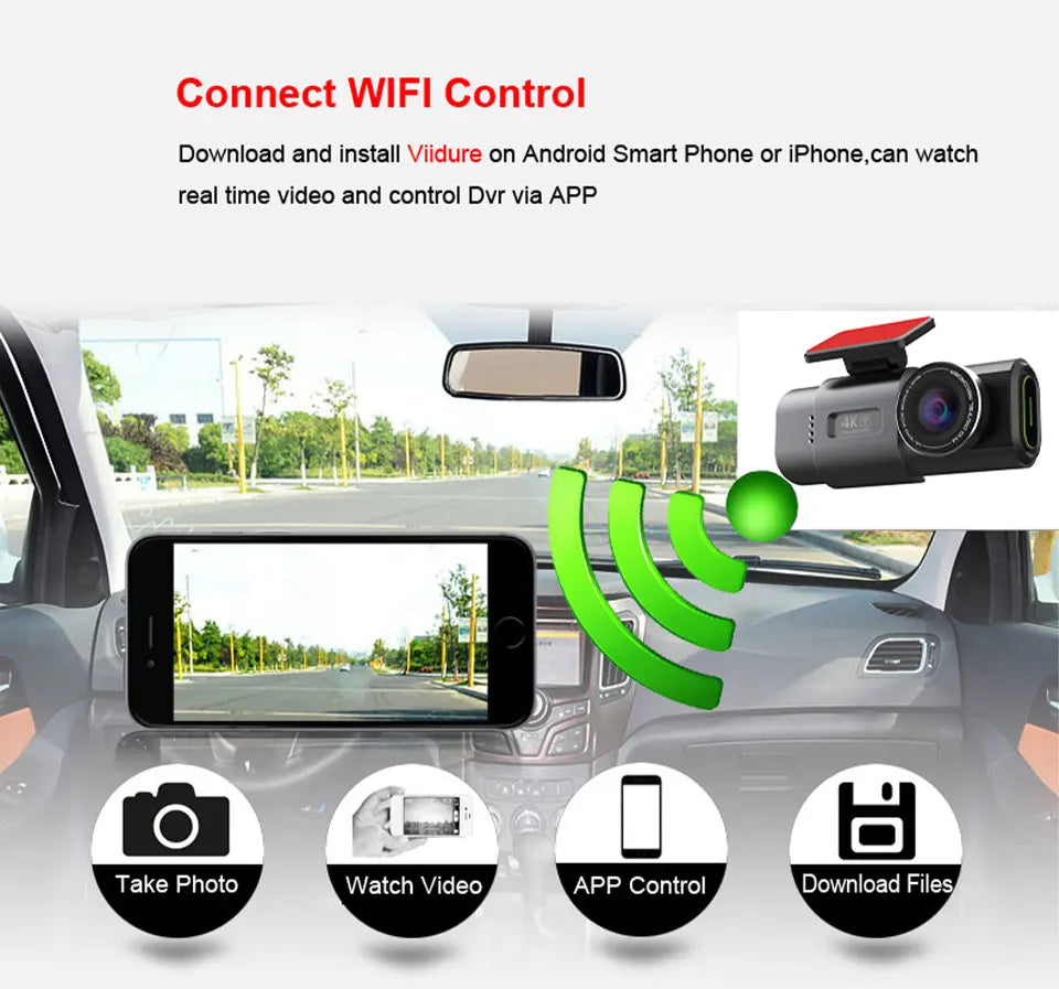Dashcam voiture Acceo 4K UHD WiFi GPS externe – photo 11