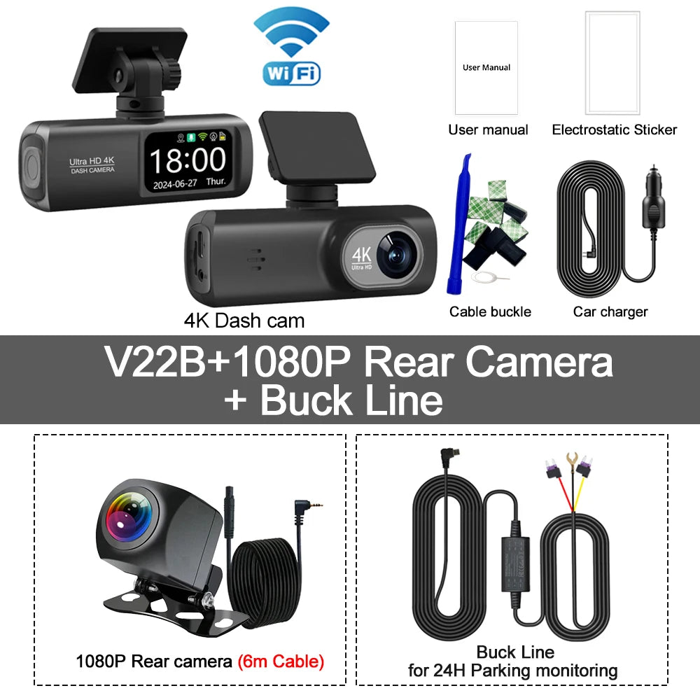 Dashcam voiture Kocam 4K UHD WiFi GPS externe – photo 25