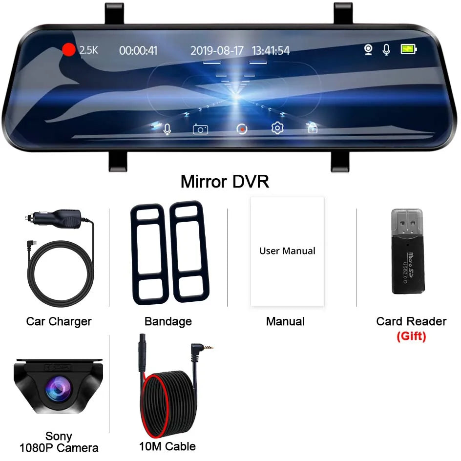 Dashcam rétroviseur E-ACE 2.5K GPS WiFi – photo 47