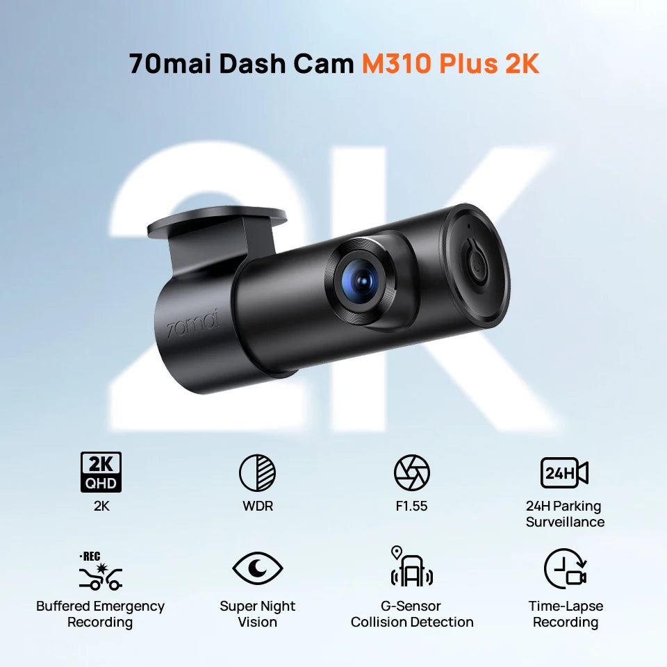 Dashcam 70mai M310 Plus 2K 1440P – détails