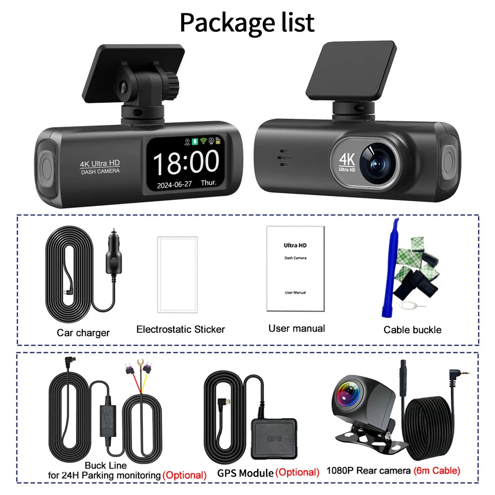 Dashcam voiture Kocam 4K UHD WiFi GPS externe – photo 16
