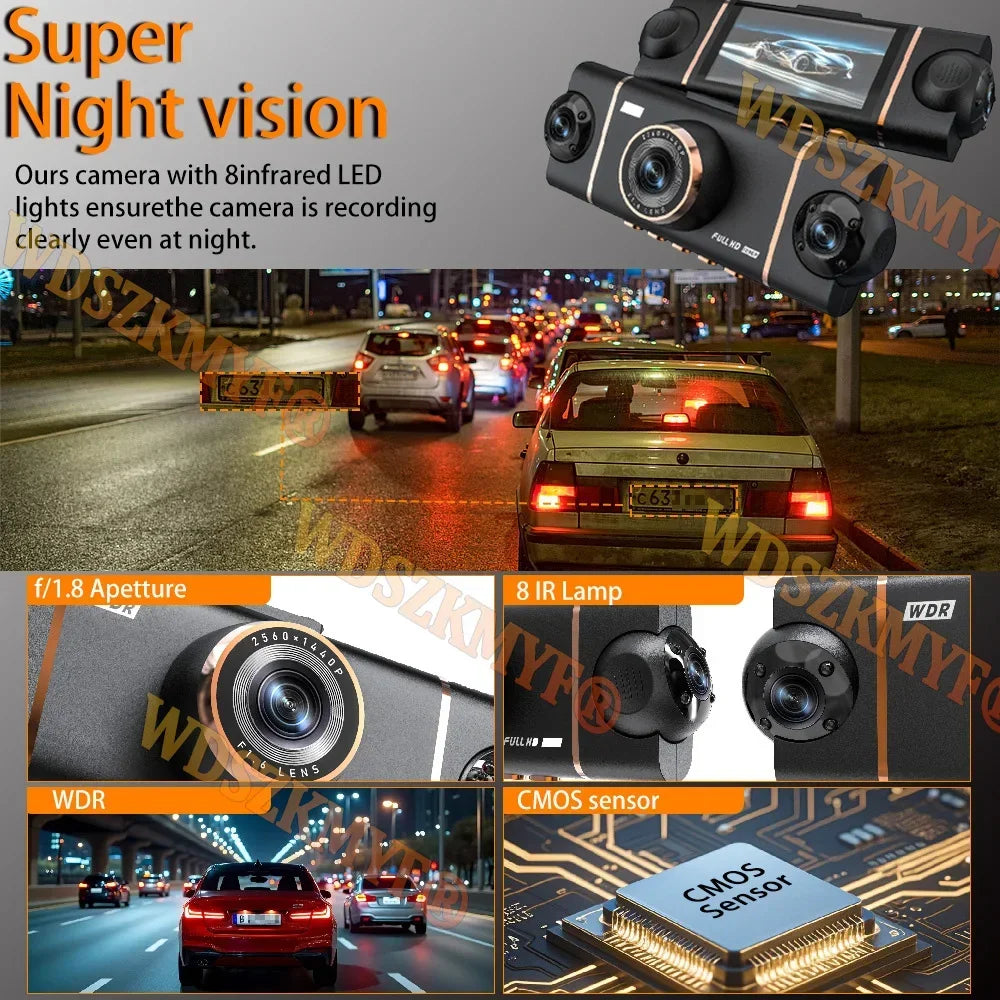 Dashcam voiture 4 canaux 4K UHD 360 – caractéristiques