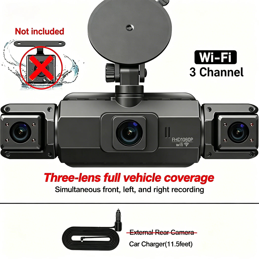 Dashcam voiture etymoofox 4 canaux WiFi rétroviseur – photo 28