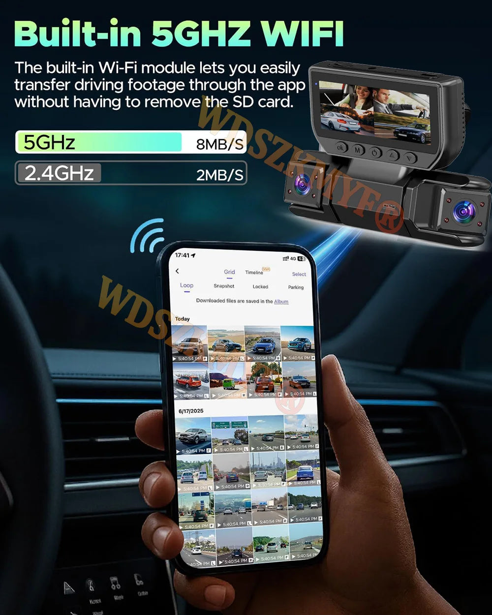 Dashcam voiture WDSZKMYF 4 caméras 360 1080P – photo 12