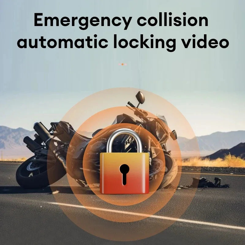 Dashcam moto Icreative écran 3 pouces 720P – vue détaillée
