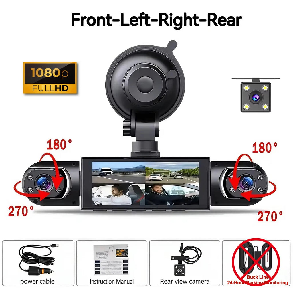 Dashcam voiture etymoofox 4 caméras écran tactile – photo 20