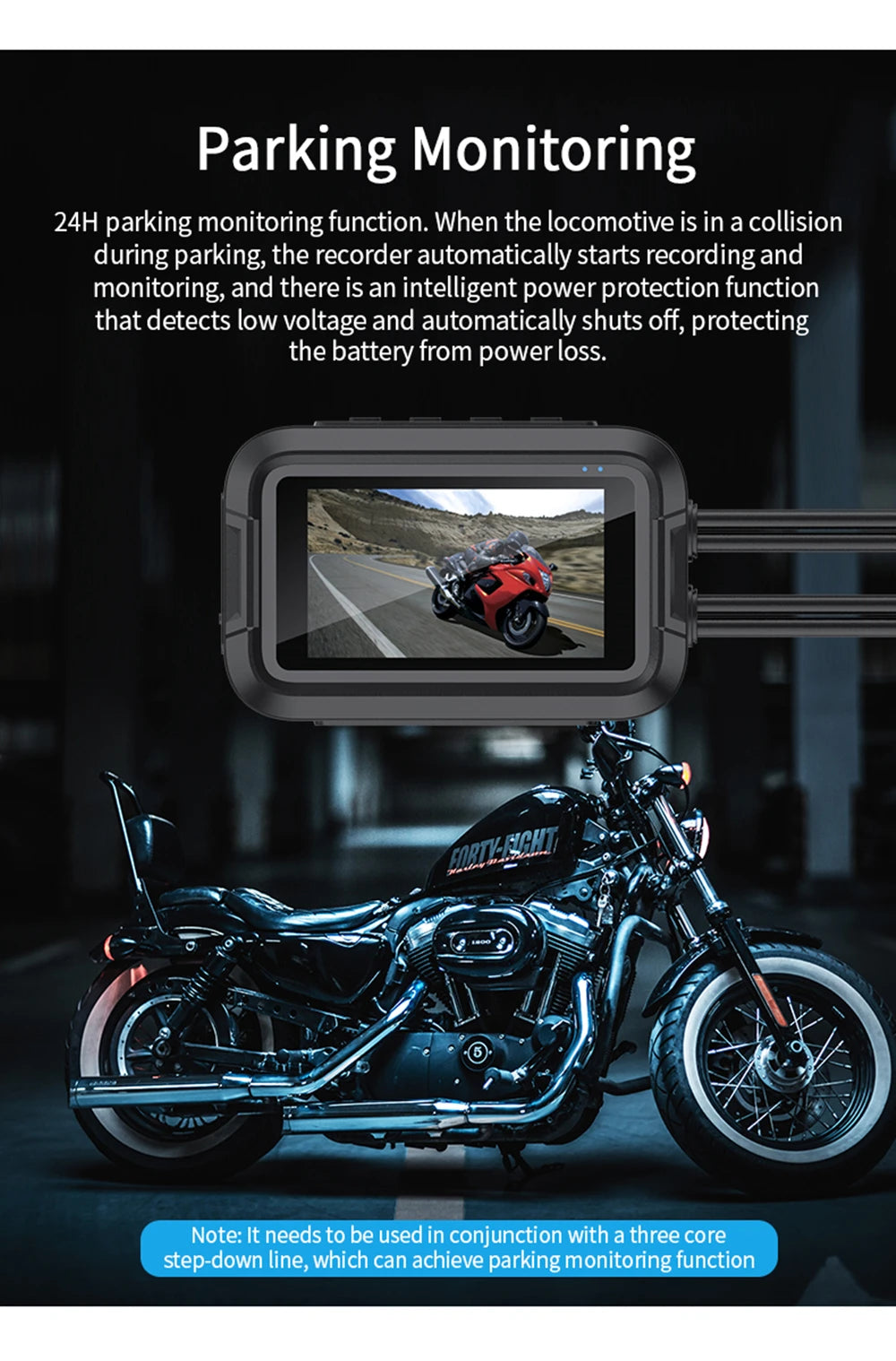 Dashcam moto Kocam 1080P GPS WiFi étanche – photo 12