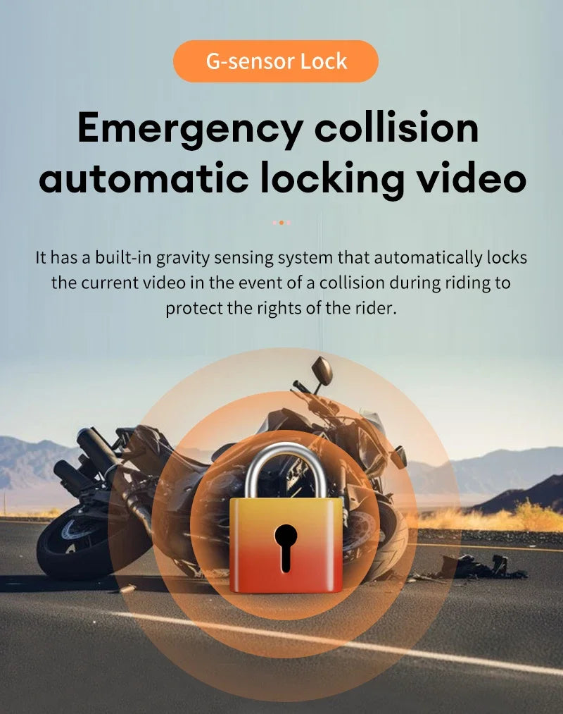 Dashcam moto Icreative écran 3 pouces 720P – photo 9