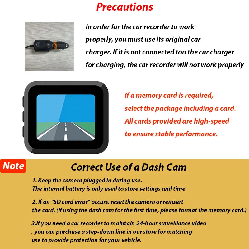Dashcam voiture Baideluo double 1080P avant intérieur – détails