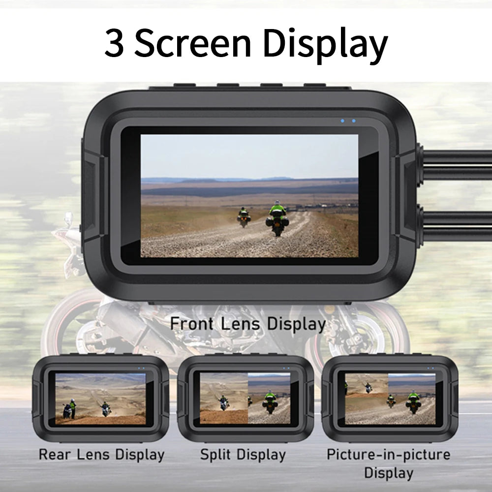 Dashcam moto Kocam 1080P GPS WiFi étanche – présentation