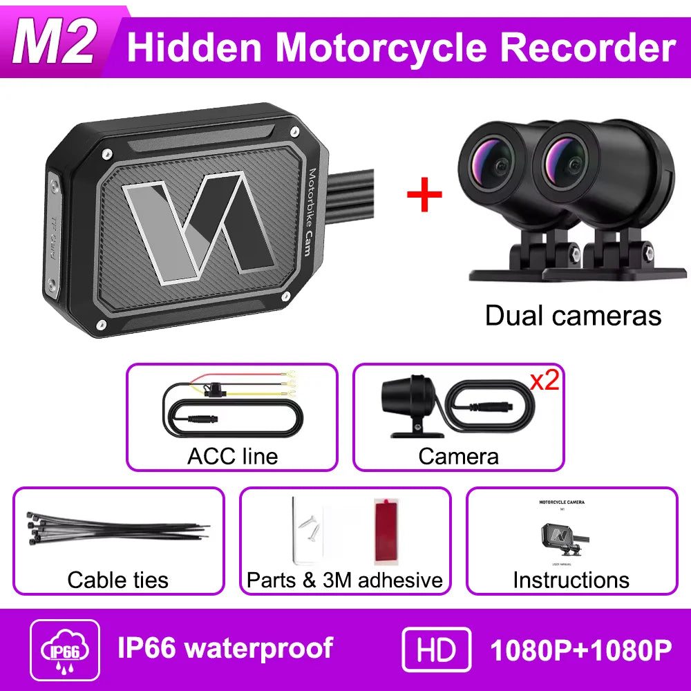 Dashcam moto Icreative écran 3 pouces 720P – photo 36