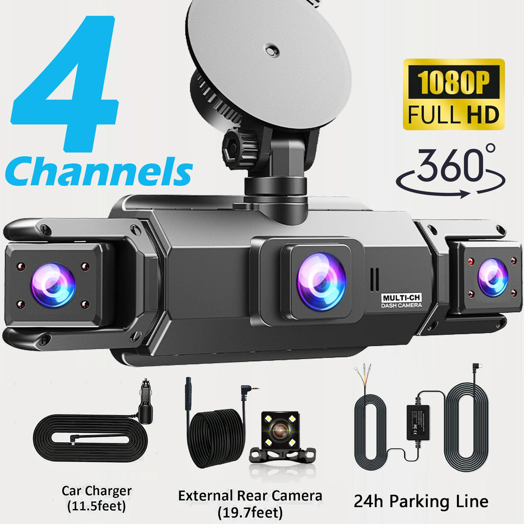 Dashcam voiture etymoofox 4 objectifs écran IPS – photo 33