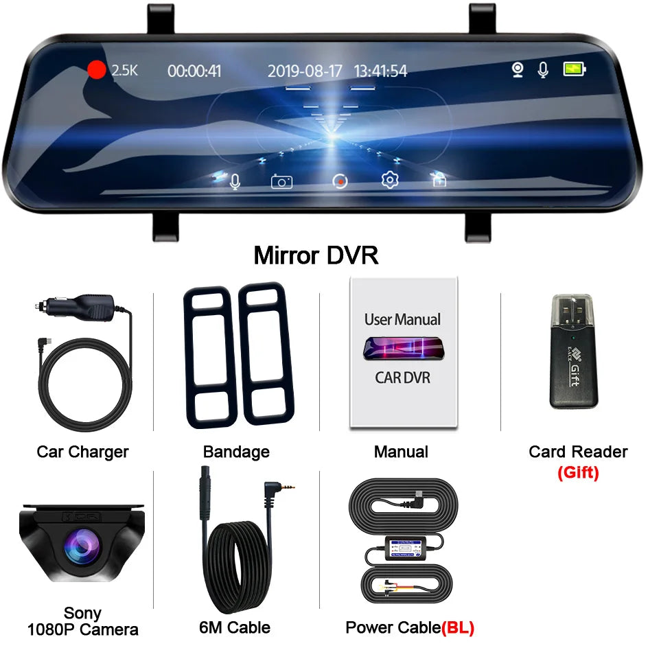 Dashcam rétroviseur E-ACE 2.5K GPS WiFi – photo 39