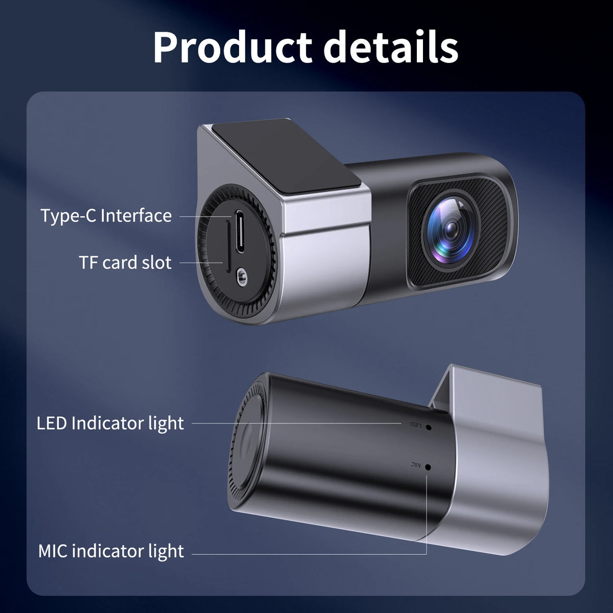 Dashcam voiture HISMAHO 1080P WiFi rotation 360 – photo 9