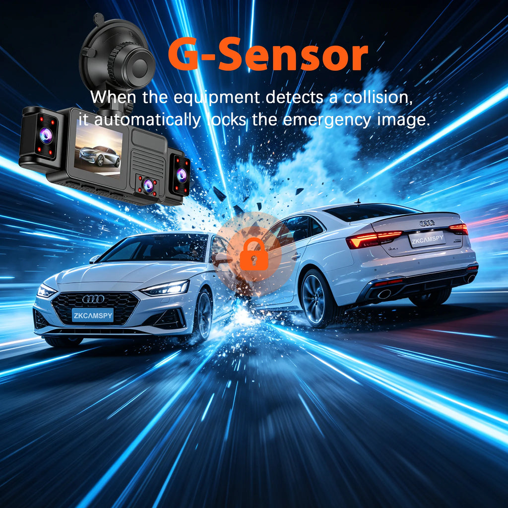 Dashcam voiture 5 canaux 360 degrés 2K – photo 13