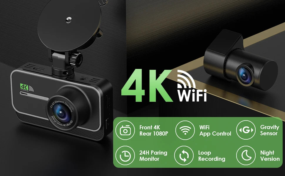 Dashcam voiture GMAIPOP 4K double rétroviseur – photo 9