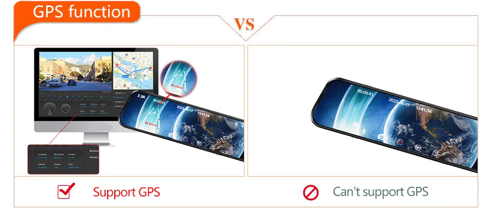Dashcam rétroviseur E-ACE 2.5K GPS WiFi – photo 14