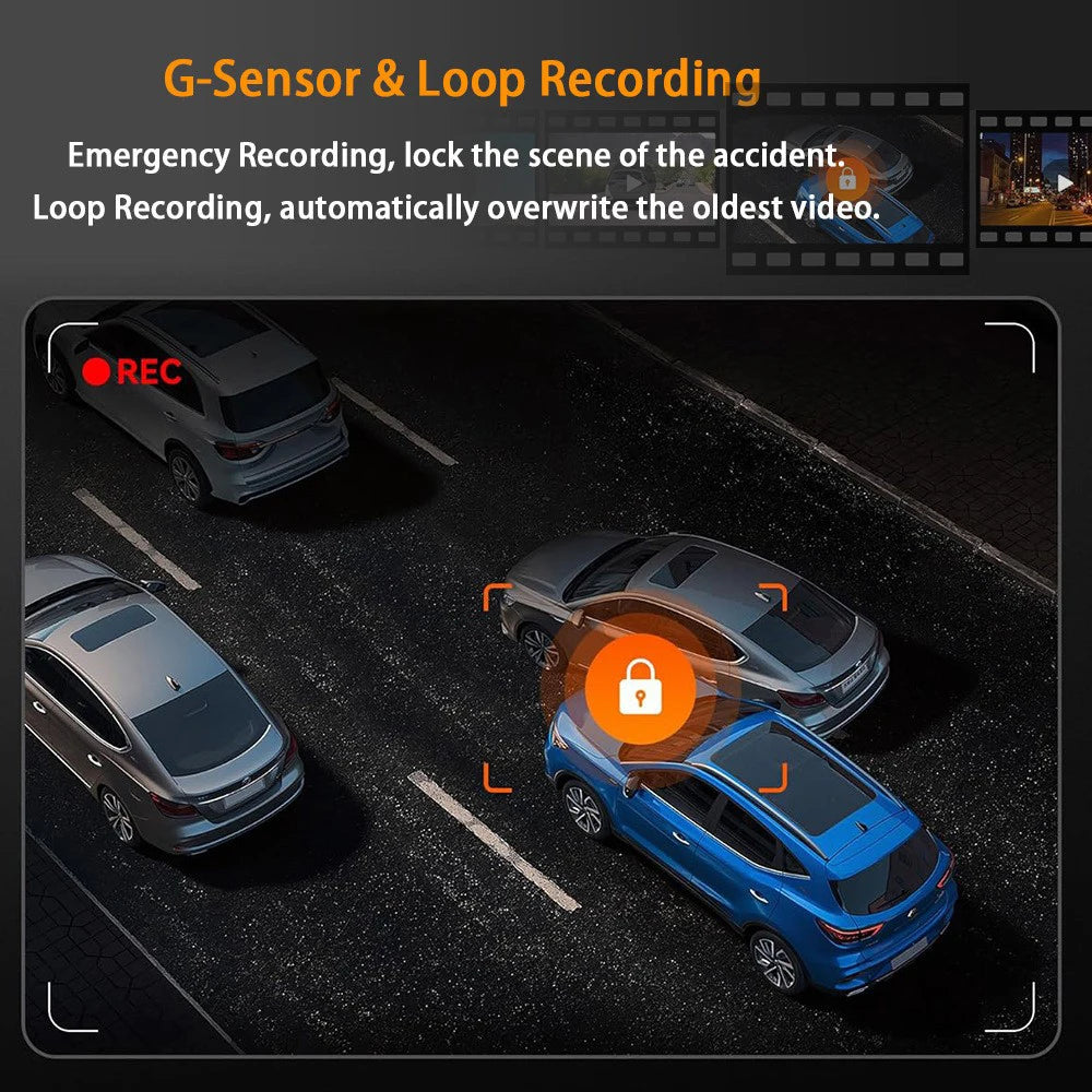 Dashcam voiture GMAIPOP 4 canaux 360 vision nocturne – photo 13