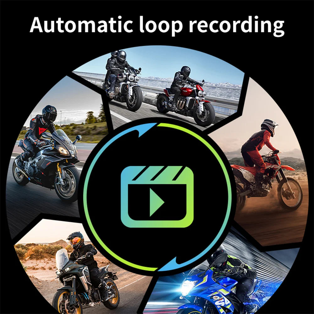 Dashcam moto JIUYIN double caméra 720P – aperçu produit