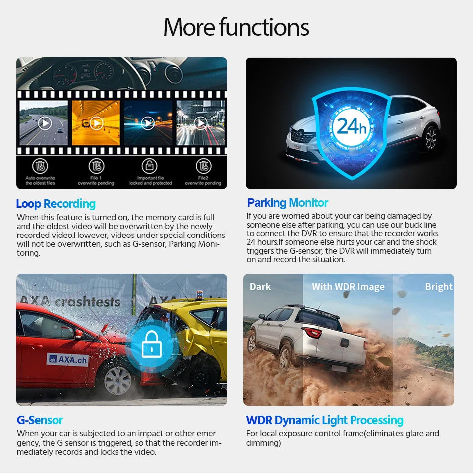 Dashcam voiture Acceo 4K UHD WiFi GPS externe – photo 16
