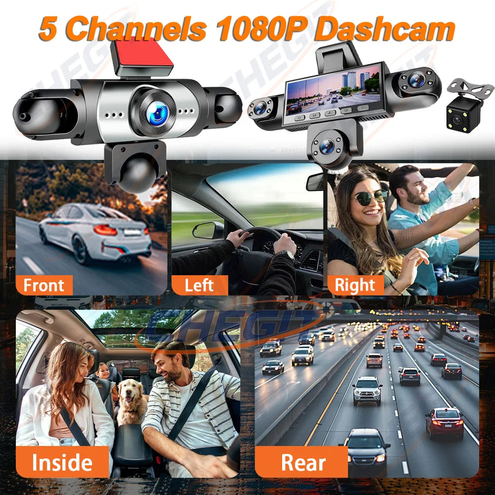 Dashcam voiture WDSZKMYF 5 canaux 1080P 360 – photo 9