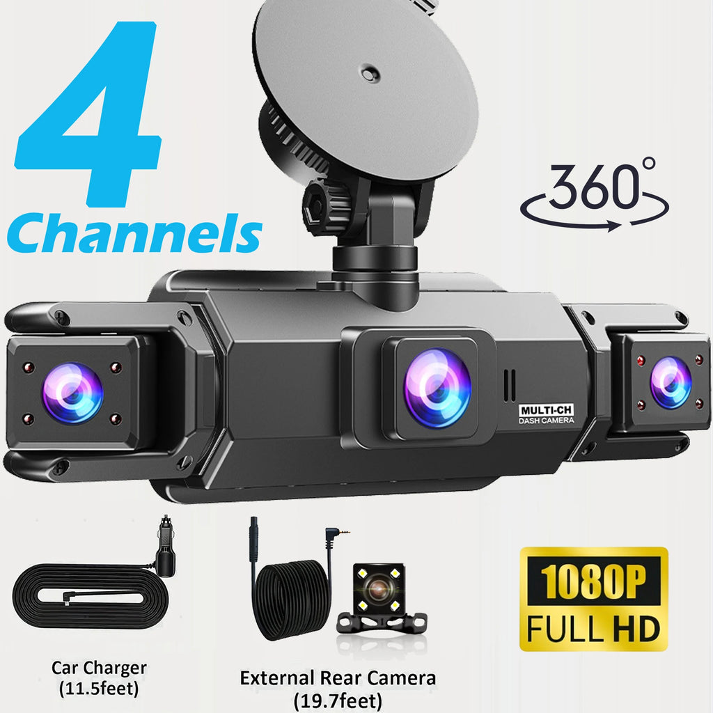 Dashcam voiture etymoofox 4 objectifs écran IPS – photo 32