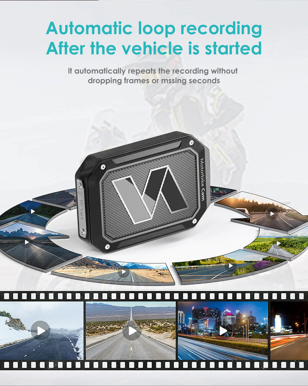 Dashcam moto Icreative écran 3 pouces 720P – photo 30