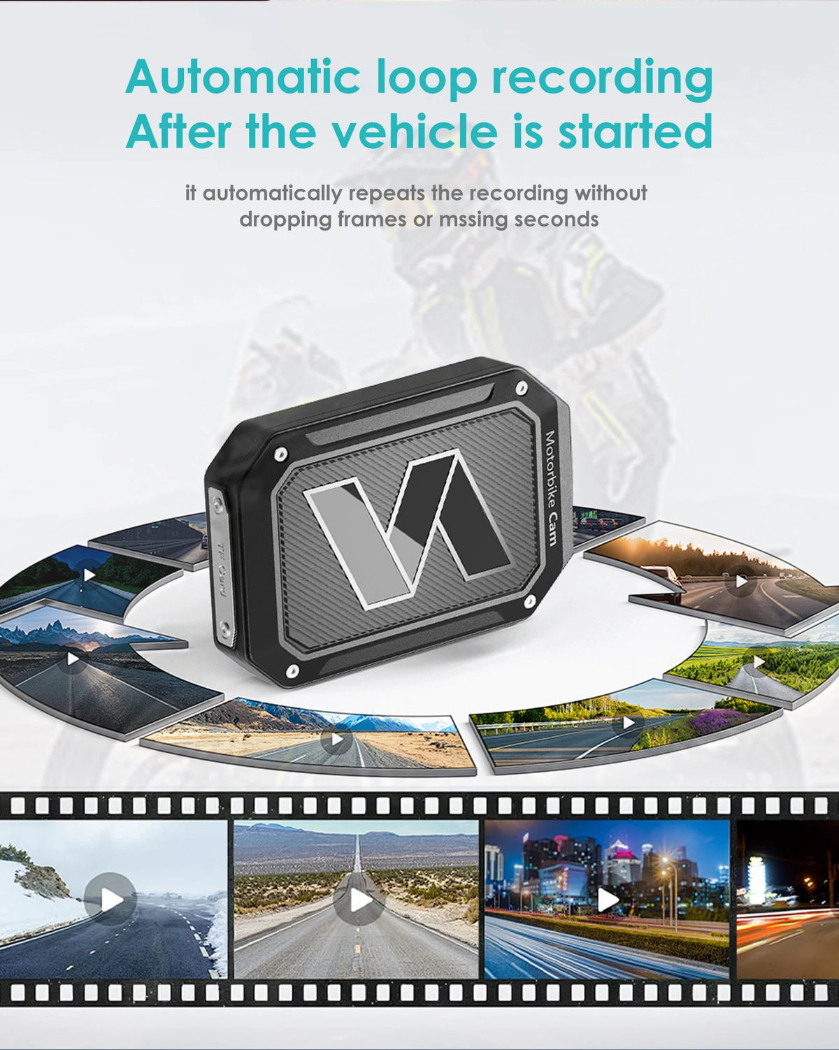 Dashcam moto Icreative écran 3 pouces 720P – photo 30