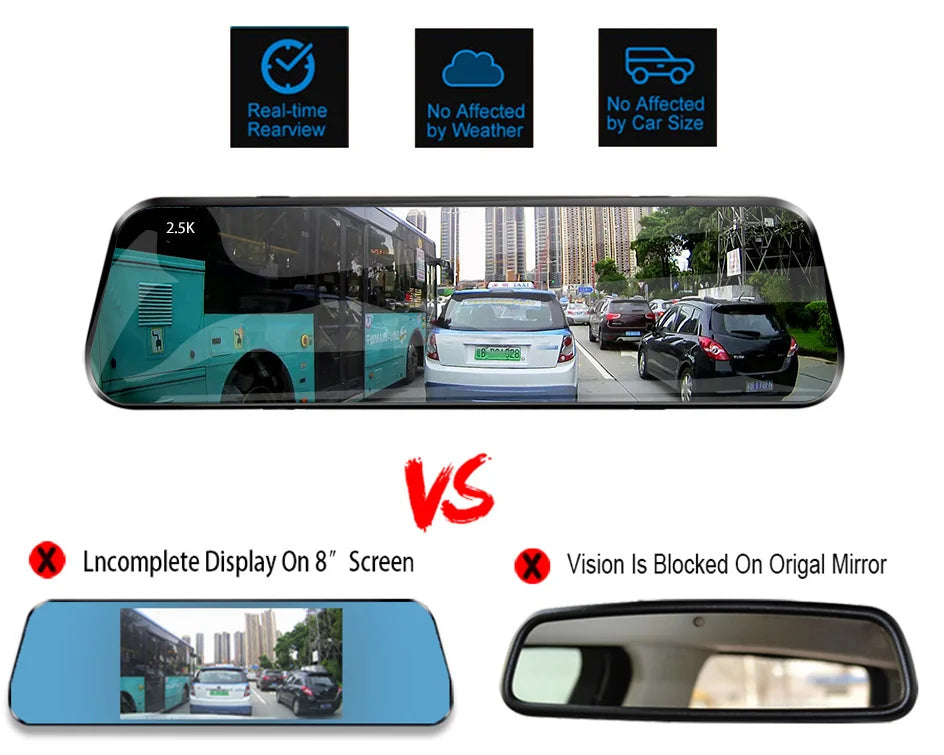 Dashcam rétroviseur E-ACE 2.5K GPS WiFi – photo 19