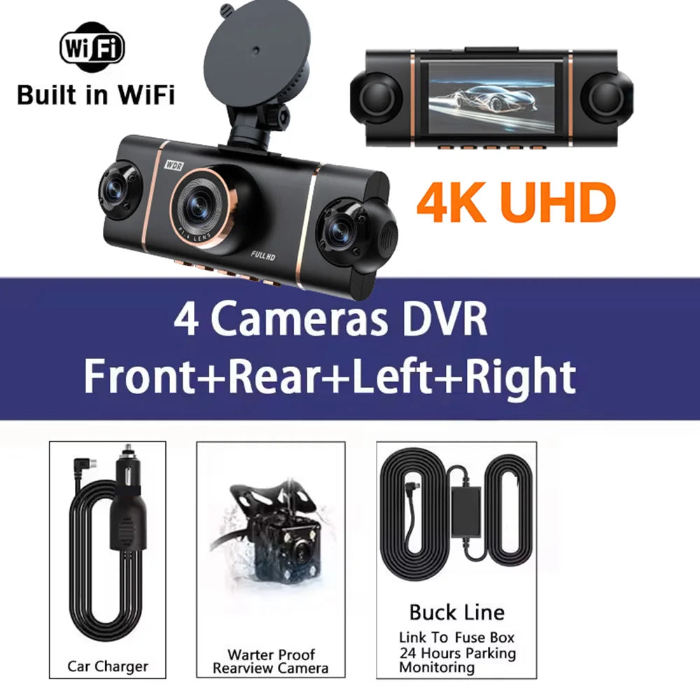 Dashcam voiture 4 canaux 4K UHD 360 – photo 22