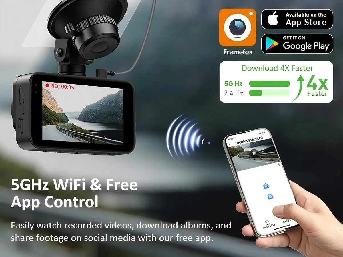 Dashcam voiture GMAIPOP 4K double rétroviseur – photo 11